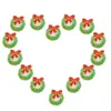 10 PCS DIY Christmas Garlands Patches Para Roupas Ferro Bordado Patch Applique Ferro em Patches Costura Acessórios Emblema Adesivos