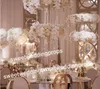 mental stand only )tall and large sliver/gold table decoration artificial flower arrangements in vases