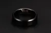 무료 사용자 정의 조각 6MM 간단한 일반 텅스텐 카바이드 약혼 결혼 반지-실버, 블랙