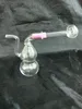 Bouteille d'eau transparente transparente Bongs en verre accessoires, Pipes en verre colorés mini multi-couleurs Pipes Main Best Spoon glas