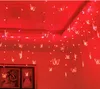 Kelebek LED Dize Perde Işıklar Festival Tatil Düğün için 3.5 * 0.6M 100 Leds Noel Garland