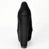 2020 Женская мода ручной 15см высокий клин пятки лодыжки загрузки платформы Zipper партии обувь сапоги Black MYXD076
