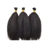 Kinky cheveux raides en vrac pour le tressage 3 pcs / lot indien en vrac de cheveux humains sans trame 8-28 pouces FDSHINE