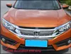 Högkvalitativ ABS Chrome Car Grill Dekoration Ljus trimremsa för Honda Civic 2016