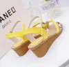Summer Lady new thick soles sandals Candy color female sandals