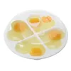 Wholesale- Durable Heart-Shaped 4 Eggs Microwave Oven Cooker Steamer Kitchen Cookware Tool
