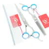 7.0Inch Meisha Pet Clippers Rechte gebogen dunner wordende schaar met kam Professionele Hond Grooming Scissors Kits / Set .HB0063