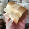 GRATIS FRAKT 100 STK Golden Treasure Chest Box Favors med Organza Ribbon Rosett Godis Boxar Favors Hållare Bröllopsfavors Event Presentpaket