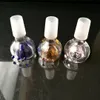 Konkava Spray Bubble Glas Bongs Tillbehör, Glas Rökpipor Färgrik Mini Multi-Colors Handrör Bästa Sked Glasrör