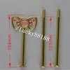 Free shipping-3 tiers gold/ silver metal cale stand handles/cake stand fittings with The butterfly design