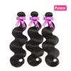 브라질 바디 웨이브 마감 3 번들 처리되지 않은 버진 브라질 머리카락 마감 티슈 Bresilienne Avec Closure Wth Bundles