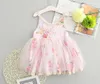 uutrade 5pcs / lot 2017 été bébé fille dentelle fleur robe Infant Floral Princesse voile du parti Tutu robe robes enfants Vêtements
