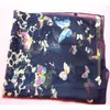 Brand-New Design Women Butterfly Printed Flower Soft Muffler Chiffon Scarf Wrap Shawl free shipping!