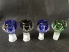 1 datorer tjock drake Claw Man och Famale Joint Crystal Glass Bowl for Glass Bongs Water Pipes 14,4 mm 18,8 mm