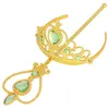 Colore oro Forcine Tiara Principessa Accessori Cosplay strass Bambini Corona Capelli Diademi Accessori per capelli per bambini IB296