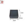 80Pcs Plastic Square Loose Diamond Display Package Box White Gem Case Black Memory Foam Pad Beads Pendant Box Showcase 3 3 2cm229U