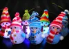 Мода горячие изменение цвета светодиодные Снеговик Рождество украсить настроение лампа ночник Рождественская елка висит орнамент