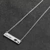 Mama Bear Tag bar necklace Engraved Animal Pendant Necklaces mom Mother Kids gift Fashion Jewelry chain will and sandy