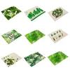 Wholesale-novo verde plantas tropicais folhas de isolamento placemats colocar pad pad mesa de jantar para casa decoração hotel