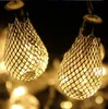 Светодиодные Srings Metal Лампочки Строка Строка 3W с US EU Plug Holiday Освещение для рождественской свадьбы 20 шт. / Комплект