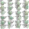 50 peças anéis de jade verde natural tamanho misto para mulheres anéis baratos para promoção224s