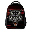 16-calowy 3d torby szkolne dla dzieci dzieci plecak plecak fajny wilk torby na laptopa podróż torby na ramię dla chłopców