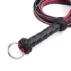 78.5 cm Nyhetshandgjorda äkta läderpip Flogger Erotiska leksaker, Sexig Bondage Whip Punishment Slave BDSM-spel Sexleksaker Q0506