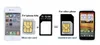 500SET / LOT * Noosy 4 i 1 nano SIM-kort till Micro Sim Nano Micro Adapter för iPhone Samsung SIM-kortadapter