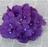 18cm71quot Hortensia artificiel Hortensia Decorative Silk Flower Head for Wedding Wall Archdiy Hair Flower Decoration Accessory Pro5722804