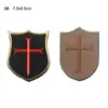 Armband Patches Embroidered Badges Fabric Armband Stickers Knight Crusader Patch Outdoor HOOK and LOOP Fastener NO14-112