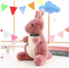 Dorimytrader New 58cm Big Cute Soft Animal Kangaroo Plush Doll Stuffed Cartoon Kangaroos Toy Pillow Lover and Child Present DY615972109252