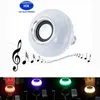 Hot Sem Fio Bluetooth 6 W LED Speaker Lâmpada de Áudio Speaker LED Música Tocando Iluminação Com 24 Teclas E27 Controle Remoto 20 pcs