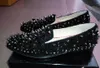 Handmade Runway Shinning Studs mens spike shoes preto sliver glitter ouro mocassins homens camurça Rebites Vestido de Festa Flats sapatos