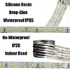 Светодиодные лампы с высокой яркости SMD 5050 2835 5630 DC12V Гибкие светодиоды полоски легкие водонепроницаемые 60 -й/метр 300 -й 5 метров/рулон IP65 IP20 IP20.