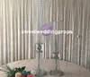 Großhandel neues Design eleganter Trompetenformzylinderkristallvase mit Blumenmuster für die Heimdekoration