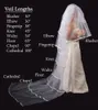 One Layer White Ivory Champagne Wedding Veil Bridal Veil Chapel Length With comb Ribbon Edge 184a