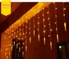 Holiday Lighting 4x0.6 M Icicle Strings Colorful Christmas Fairy LED Curtain Chain Luminarias Garland Christmas Decoration