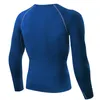 Nouveau fitness CHIRT CHIRT HOMMES COLLES SPORTS TRAVAGE THIRT LONGSLEEVE CHAUDS AVEC Vêtements d'entraînement Spandex en tissu en laine en laine 1347412