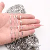 NEU im Angebot 5 Meter/Los Großhandel Schmuck finden Kette Silber Edelstahl starke Kreuzkette Markierung Frauen Männer Mode Bling