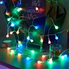 16Feet / 50LSTS 32Feet / 100LEDS LED-stränglampor Multi-Color Vattentät IP65 Fairy Light för Garden Patio Yard Christmas Tree Party