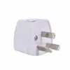 Adaptador de energia universal adaptador de viagem au eua ue reino unido plug carregador conversor 3 pinos ac para austrália nova zelândia