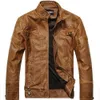 Herren PU Jacke Frühling Herbst Motorrad Lederjacken Herren Lederjacke Jaqueta de Couro Masculina, Herren Lederjacken Parka