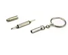 3 i 1 bärbara mini skruvmejslar verktyg multi-funktion skruvmejsel med nyckelringar för DIY Atomizer Ecigs glasögon mobiltelefon kamera klocka