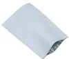 500pcs/lot Heat Seal White Aluminum Foil Open Top Food Snack Plastic Packaging Bags Mylar Vacuum Pouches Free Shipping