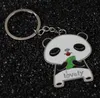 Venda quente grande panda keychain metal pingente turista características chinês vento pequeno presente kr014 chaveiros ordem de mistura 20 peças muito