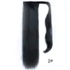 Långt hästsvansklämma i ponny svans hårförlängning för svarta kvinnor linda på hårdelen rak stil 100% högsta kvalitet gratis frakt