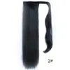 Clip de cola de caballo largo en extensión de cabello de cola de caballo para mujeres negras Envoltura en pieza de cabello Estilo recto 100% de calidad superior Envío gratis