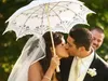 New solid color lace parasols Bridal wedding umbrellas available Flower Embroidery Umbrella Girl Parasol