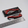 Folding Pocket Knife Outdoor Tactical Jakt Mini Kökskniv 440c Blad Små Camping Survival Knivar med Key Chain EDC-verktyg