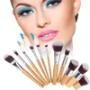 11pcs فرش المكياج الاحترافية Foundation Powder Eyeshadow Jlending Contour Face Face Makeup Brush Stet Pincel Cosmetic Tools